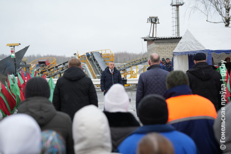 Три, два, один… Пуск! После реконструкции открыта линия дробления №2 щебзавода «Глушкевичи» в Лельчицком районе